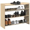 vidaXL Regál na topánky dub sonoma 80x25x62 cm spracované drevo