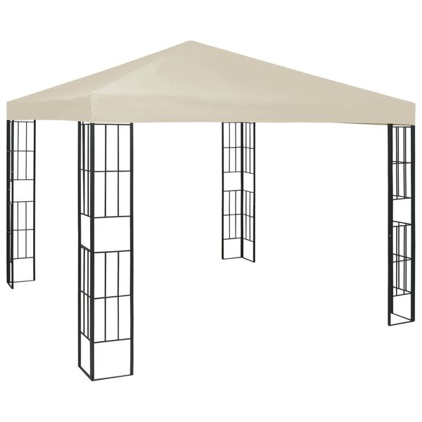 vidaXL Altánok krémový 3x3 m