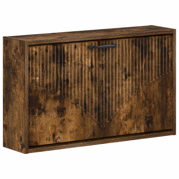 vidaXL Nástenný botník HOORN 71 x 17 x 43 cm Kompozitné drevo