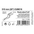 Stierač FLAT BULK (CUBE16) 20"/510 mm