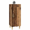 vidaXL Servírovacia skriňa Staré drevo 34,5 x 34 x 90 cm