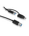 RAIDSONIC Prepojovací kábel z USB 3.2 Type-C + A