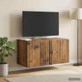 vidaXL Nástenná TV skrinka 59,5 x 31 x 30 cm Staré drevo