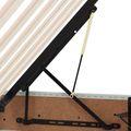 vidaXL Otomanový posteľný rám Svetlosivá 100 x 200 cm Zamat