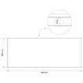 vidaXL Záclona na balkónové súkromie 200 x 500 cm Textil s PU povlakom