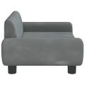 vidaXL Pelech pre psa tmavosivý 70x45x33 cm zamat