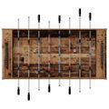 vidaXL Stolný futbal Staré drevo 125 x 60,5 x 80 cm Kompozitné drevo
