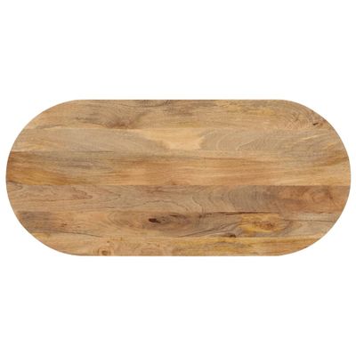 vidaXL Stolová doska 90x40x3,8 cm oválna masívny mangovník
