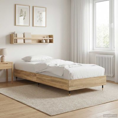 vidaXL Rám postele Dub sonoma 80 x 200 cm Kompozitné drevo
