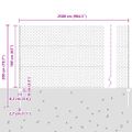 vidaXL Hexagonálny plot s stĺpom 25 x 1,6 m PVC potiahnutá oceľ Zelená