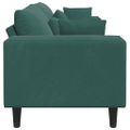 vidaXL Pohovka Tmavozelená 250 x 77 x 76 cm Zamat
