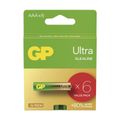 Batéria AAA (R03) alkalická GP Ultra 6ks