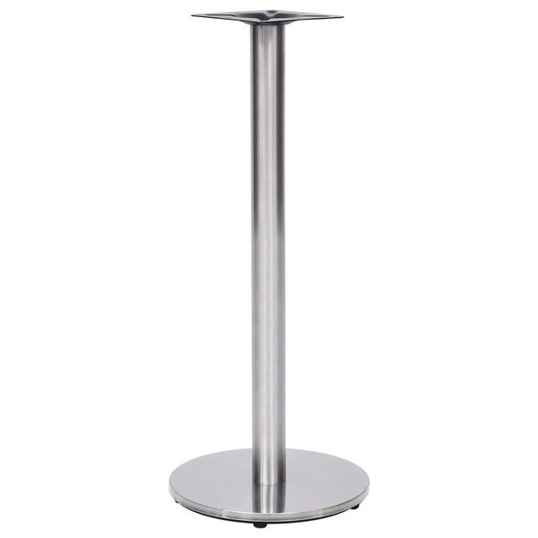 vidaXL Noha pre bistro stôl strieborná Ø45x107 cm nehrdzavejúca oceľ