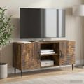 vidaXL TV skrinka Dymový dub 102 x 34,5 x 50 cm Kompozitné drevo