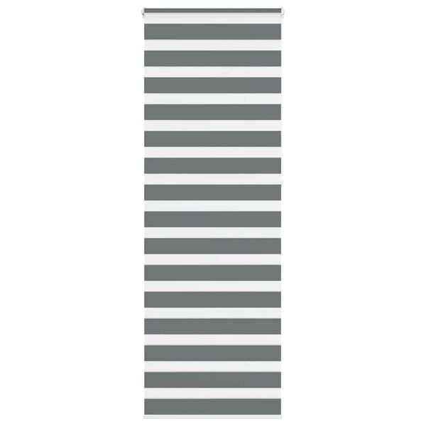 vidaXL Zebra roleta tmavošedá 85x230 cm šírka látky 80,9 cm polyester