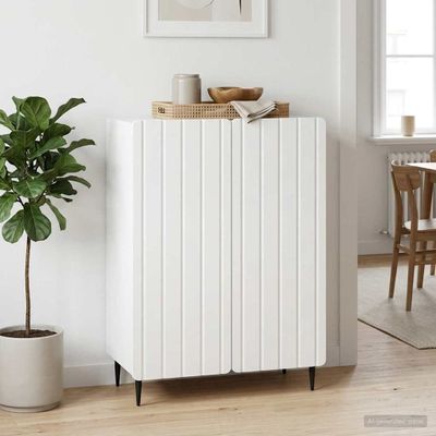 vidaXL Servírovacia skriňa Biela 66 x 34,5 x 92 cm Kompozitné drevo