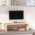vidaXL Stojan na monitor 50x27x15 cm masívna borovica