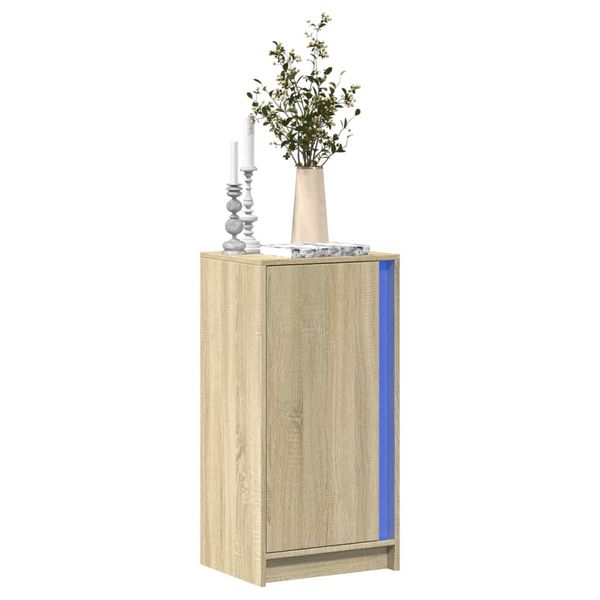 vidaXL Komoda s LED dub sonoma 42,5x34x85 cm kompozitné drevo