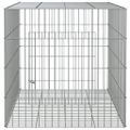 vidaXL Klietka pre králiky 78x54x54 cm pozinkované železo