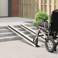 vidaXL Rampa pre invalidný vozík 270 kg 2 ks Čierna 270 kg na sedadlo