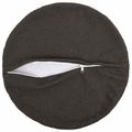 vidaXL Poťah na podložku 6 pcs HEERLEN Tmavosivá Ø 40 cm Bouclé