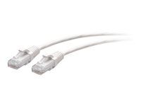 Biely - Patch kábel - RJ-45 (M) do RJ-45 (M) - 90 cm - 4.8 mm - UTP - CAT 6a - lisovaný, prevedenie bez hrbolčekov - biela