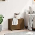 vidaXL Úložný box medovo-hnedý 60x32x45,5 cm masívna borovica