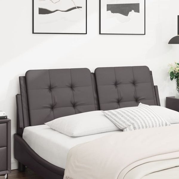 vidaXL Vankúš na čelo postele Zadar sivý 120 cm umelá koža