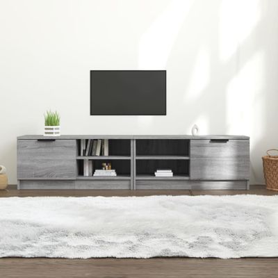 vidaXL TV skrinky 2 ks sivý dub sonoma 80x35x36,5 cm spracované drevo