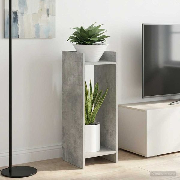 vidaXL Stojan na rastliny 2 pcs Betónovo Sivá 30 x 30 x 80 cm