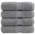 vidaXL Prémiové umývacie utierky SOLUND 4 ks sivé 30x30 cm 600 g/m²