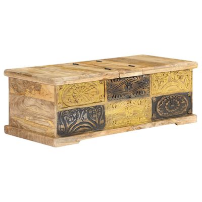 vidaXL Konferenčný stolík 100x50x35 cm masívne mangovníkové drevo