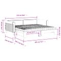 vidaXL Rozkladacia denná posteľ s matracmi modrá 100x200 cm zamat