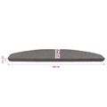 vidaXL Samolepiace schodové rohože 15 ks 80 x 28 x 3,5 cm Sivá