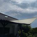 Slnečná clona 3x3x3 m béžová