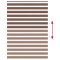 vidaXL Zebra roleta hnedá 165x200 cm šírka látky 160,9cm polyester