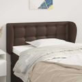 vidaXL Čelo postele so záhybmi hnedé 83x23x78/88 cm umelá koža
