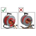 Prodlužovací kabel EMOS P19450P na bubne 50 m / 4 zásuvky / červený / PVC / 230 V / 1,5 mm2