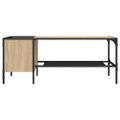 vidaXL Konferenčný stolík s regálom dub sonoma 100x51x40 cm komp.drevo