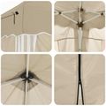 vidaXL Prístrešok na párty 575 x 288 x 245 cm Krémová