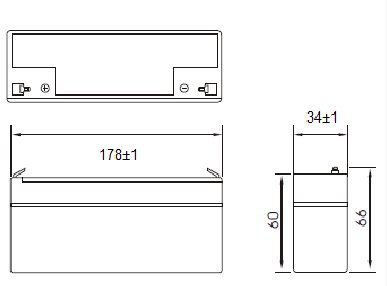 Batéria olovená 12V/2,3Ah MW Power AGM gélový akumulátor