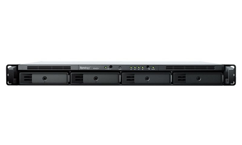 Synology RS422+ Rack Station Sieťové úložisko NAS, 4x 2,5"/3,5" SATA III, dual-core 2,6GHz, 2GB DDR4, 2x LAN, 1x USB 3.0, 1x PCIe, rack