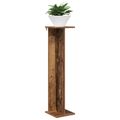 vidaXL Stojan na rastliny Staré drevo 25 x 25,5 x 100,5 cm