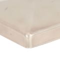 vidaXL Pyramídové krytky na plotové stĺpiky 6 ks 81x81 mm nehrdzavejúca oceľ