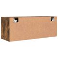 vidaXL Nástenný botník dymový dub 100x35x38 cm spracované drevo