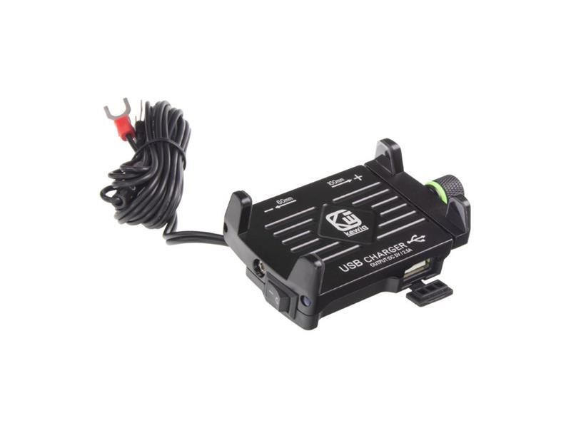 Držiak telefónu na bicykel/motocykel STU r12usb s USB nabíjačkou