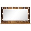 vidaXL Toaletné zrkadlo Staré drevo 80 x 45 x 18 cm Obdĺžnikový