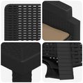 vidaXL Záhradný jedálenský set 7 ks Antracitová a sivohnedá PP