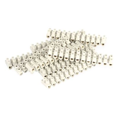 Skrutková svorkovnica 12× 2,5–4mm2, 450 V, biela, 10 ks