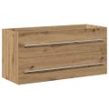 vidaXL Kúpeľňová skrinka pod umývadlo, dubový drevený remeselník, 100x38,5x48 cm, imitácia dreva